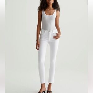 AG Prima Cigarette Leg Jean in White | Size 25R